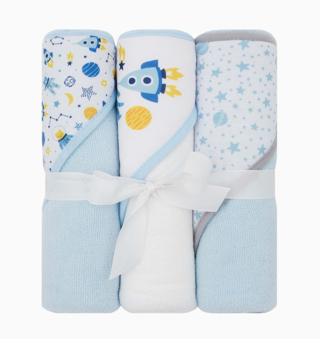 3pk Baby Hooded toweli ṣeto