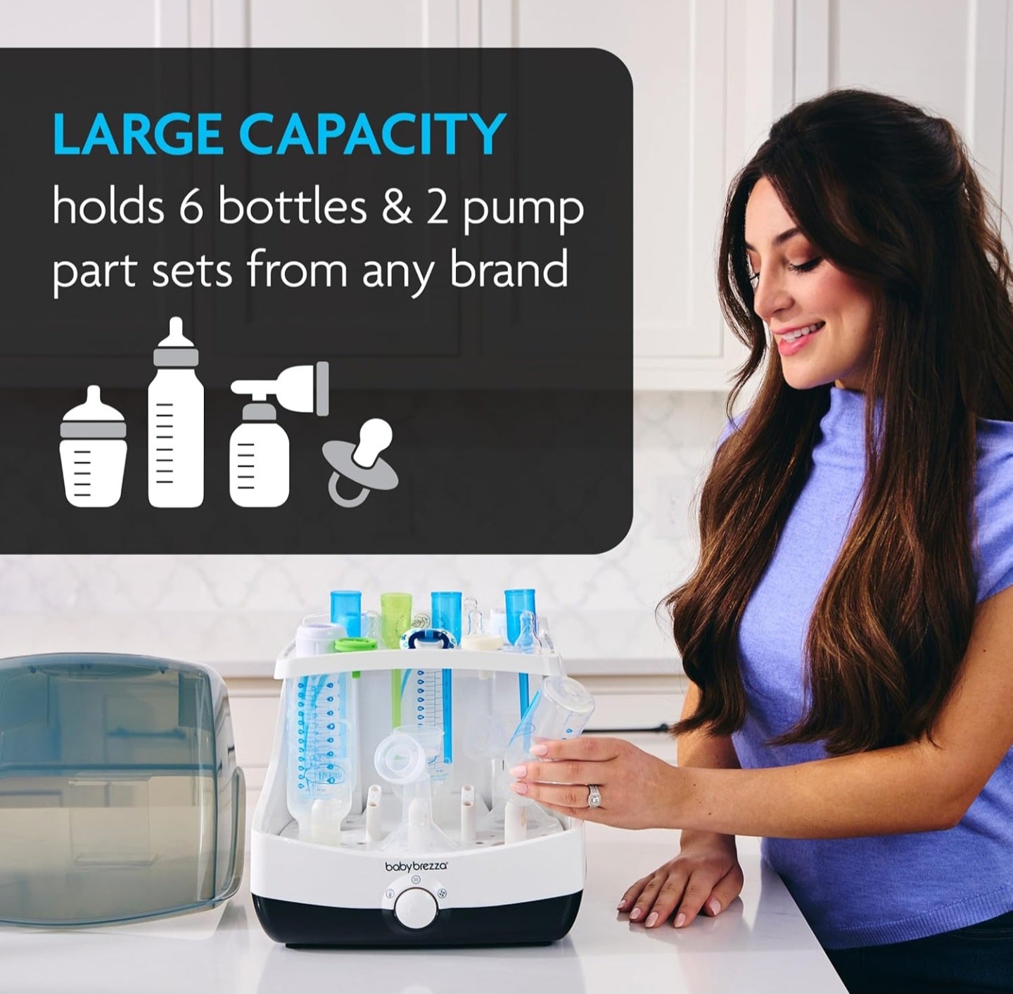 Baby Brezza Superfast 10 Minute Baby Bottle Sterilizer + Dryer