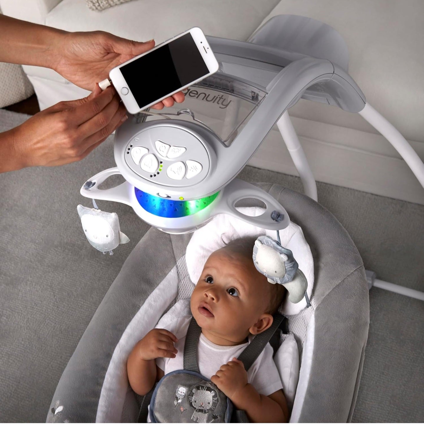 Ingenuity InLighten 5-Speed Baby Swing