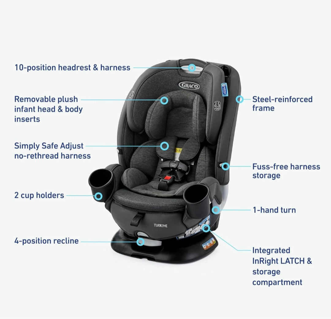 Graco Turn2Me 3-ni-1 carseat