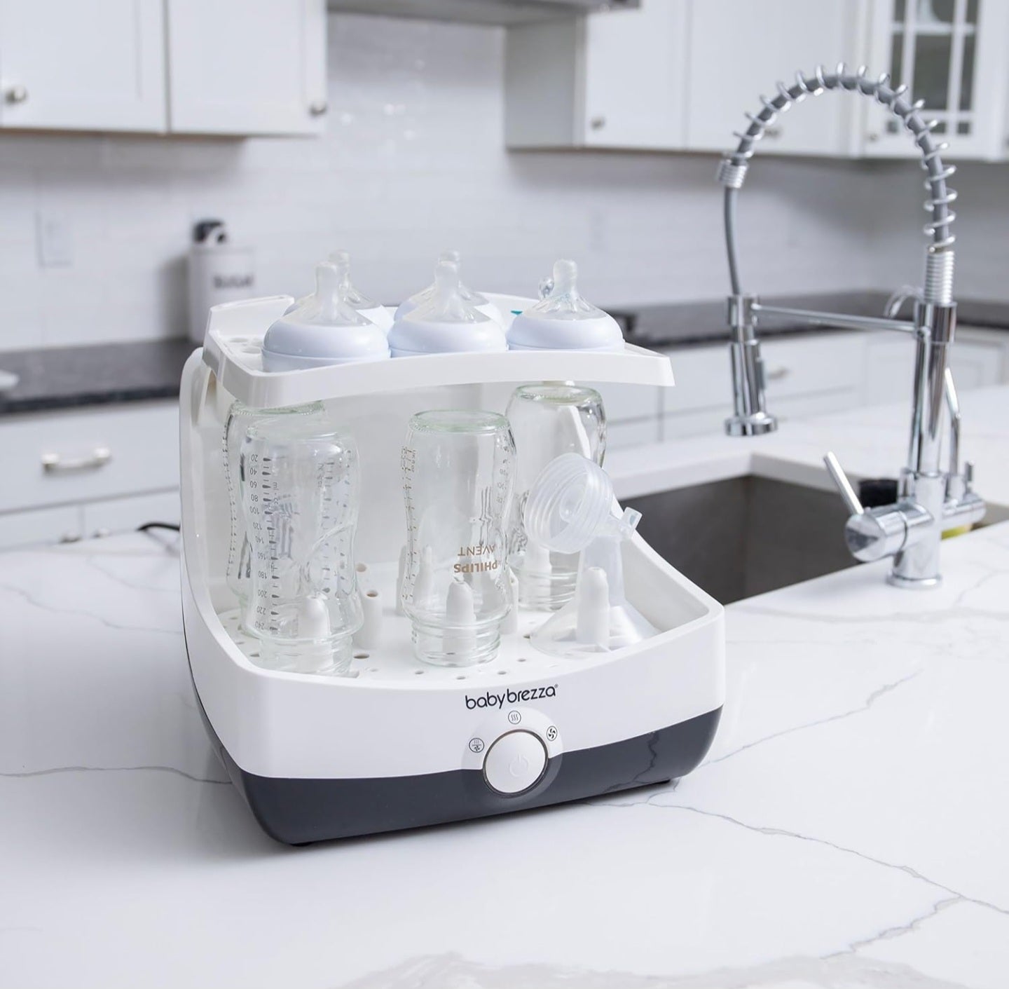 Baby Brezza Superfast 10 Minute Baby Bottle Sterilizer + Dryer