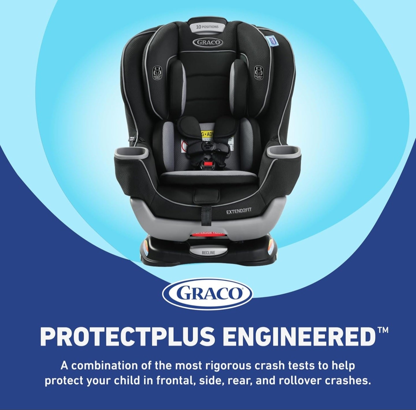 Graco Extend2Fit Convertible Baby Car Seat