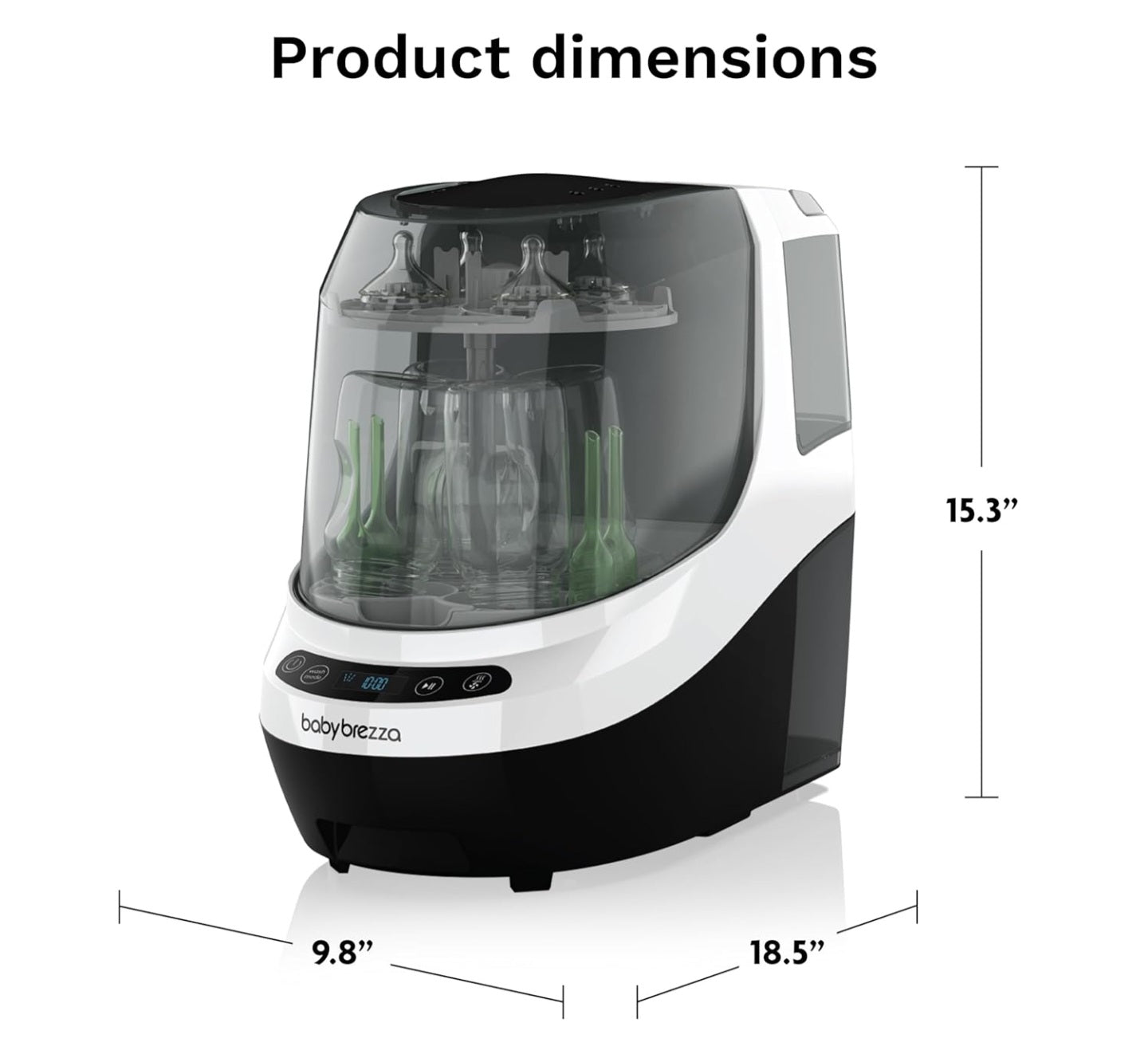 Baby Brezza Bottle Washer Pro - Baby Bottle Washer, Sterilizer + Drier