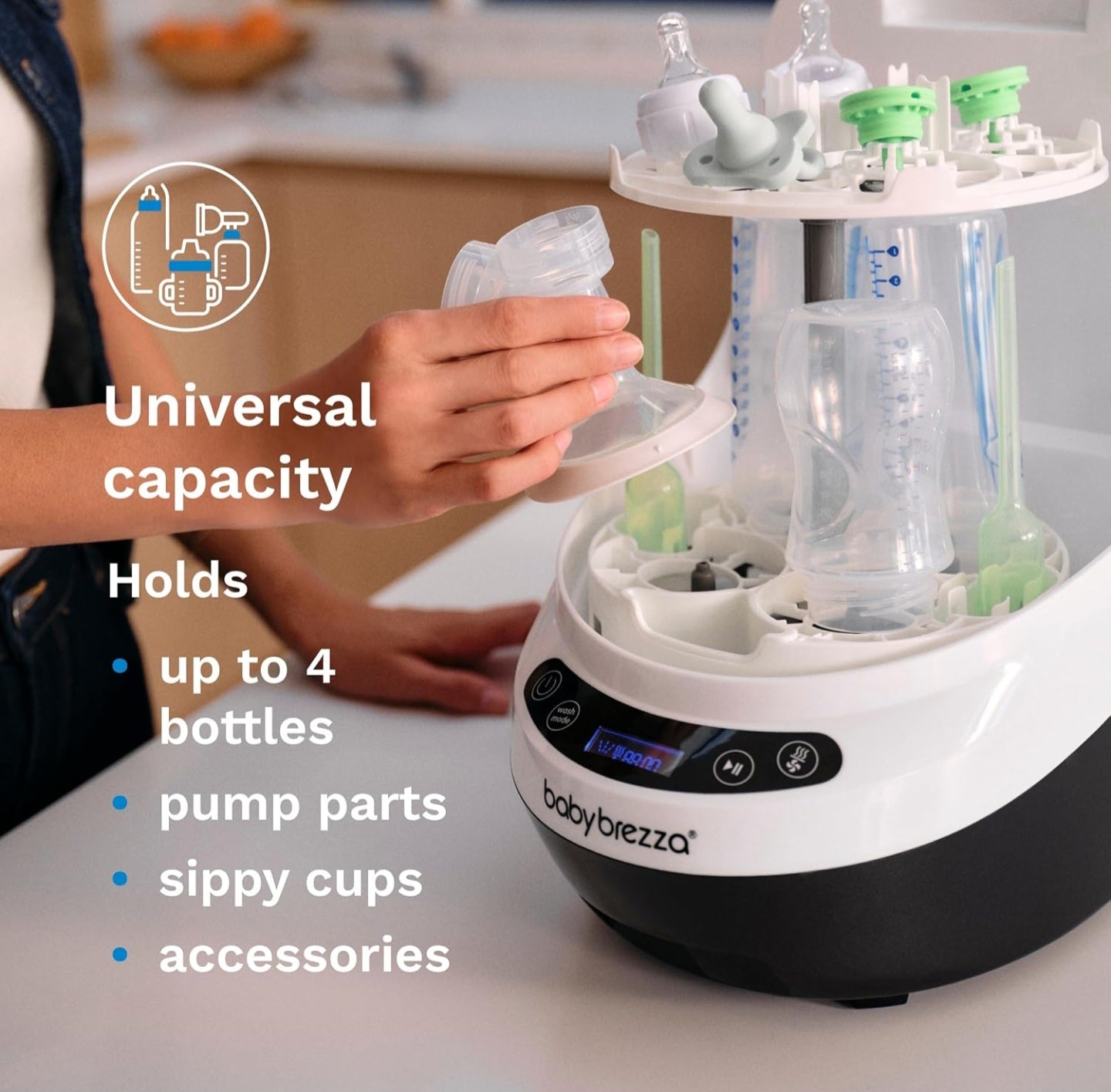 Baby Brezza Bottle Washer Pro - Baby Bottle Washer, Sterilizer + Drier