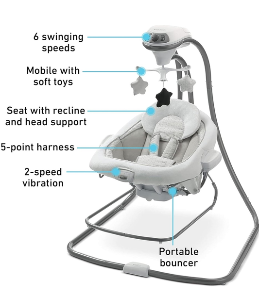 Graco DuetConnect LX Seat & Bouncer