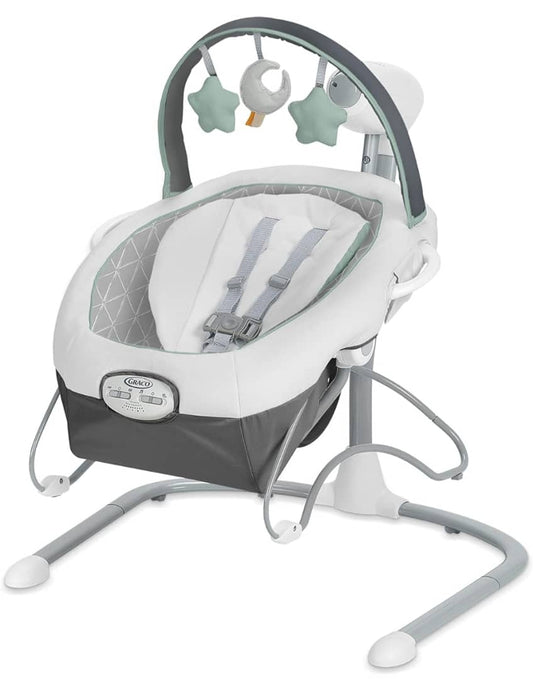 T33 Graco soothe ati sway Lx omo golifu ati bouncer