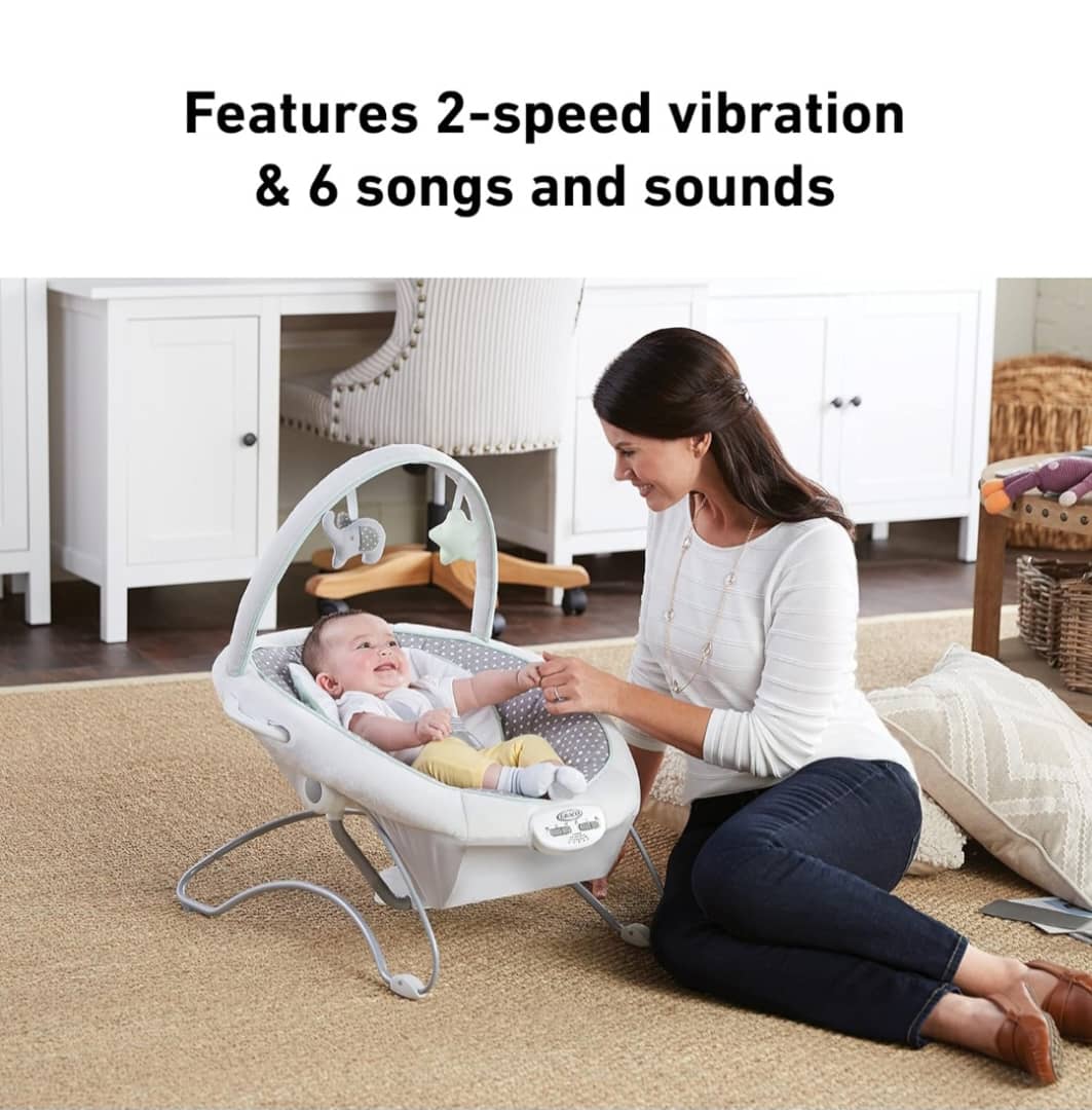 T33 Graco soothe ati sway Lx omo golifu ati bouncer