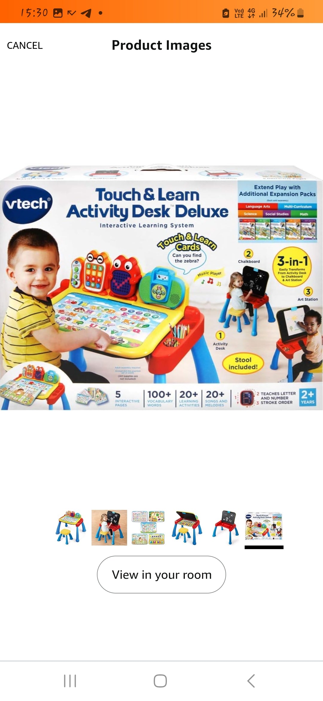 Fọwọkan Vtech ati kọ ẹkọ Dilosii iṣẹ ṣiṣe