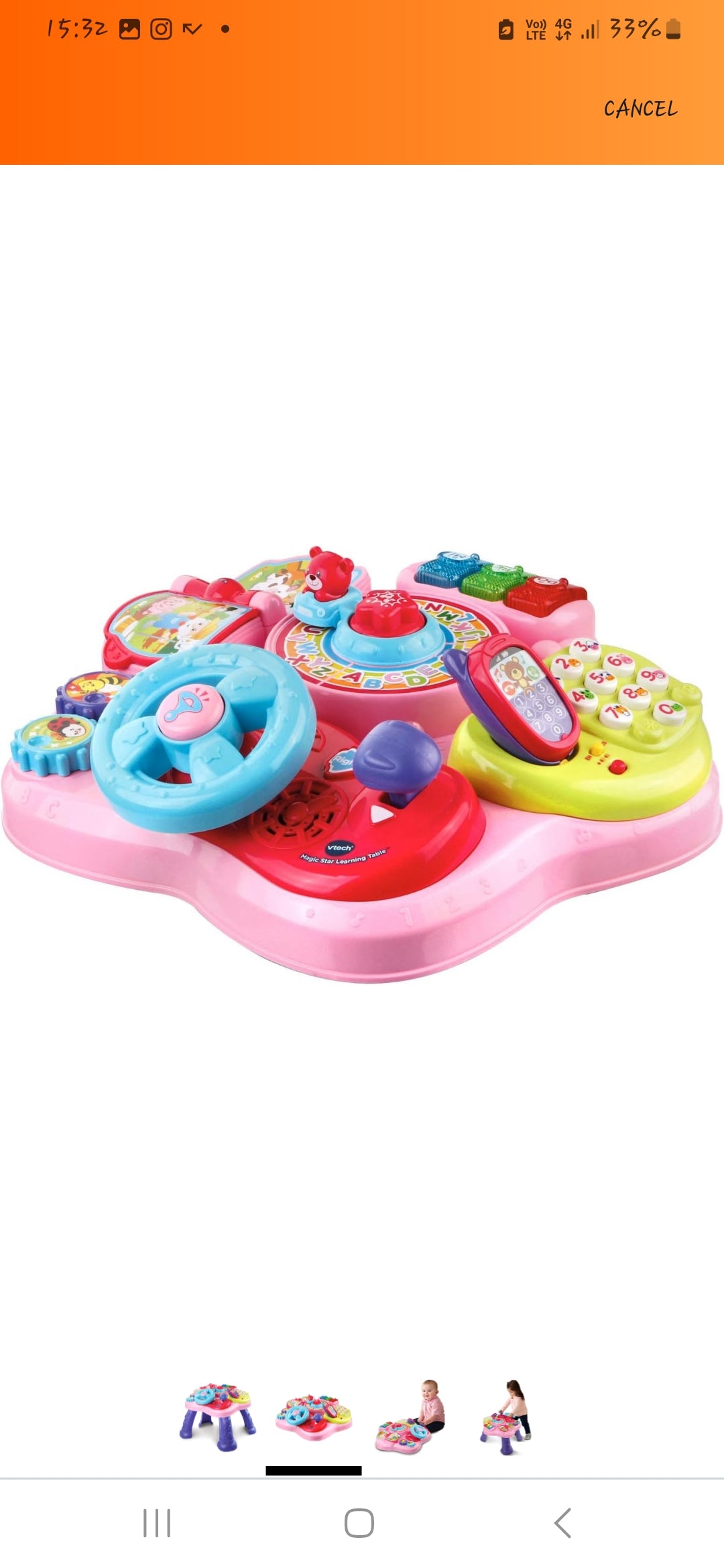 Vtech joko-si-duro kọ ẹkọ ati ṣawari tabili