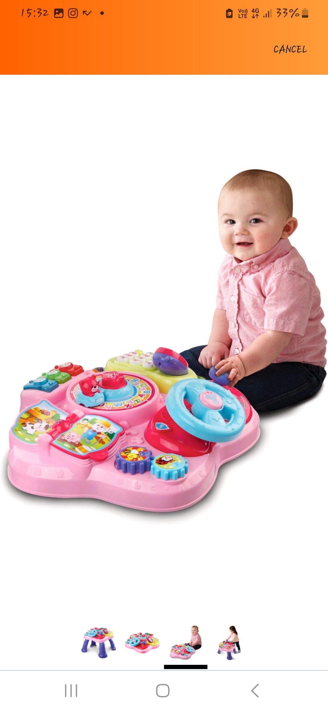 Vtech joko-si-duro kọ ẹkọ ati ṣawari tabili