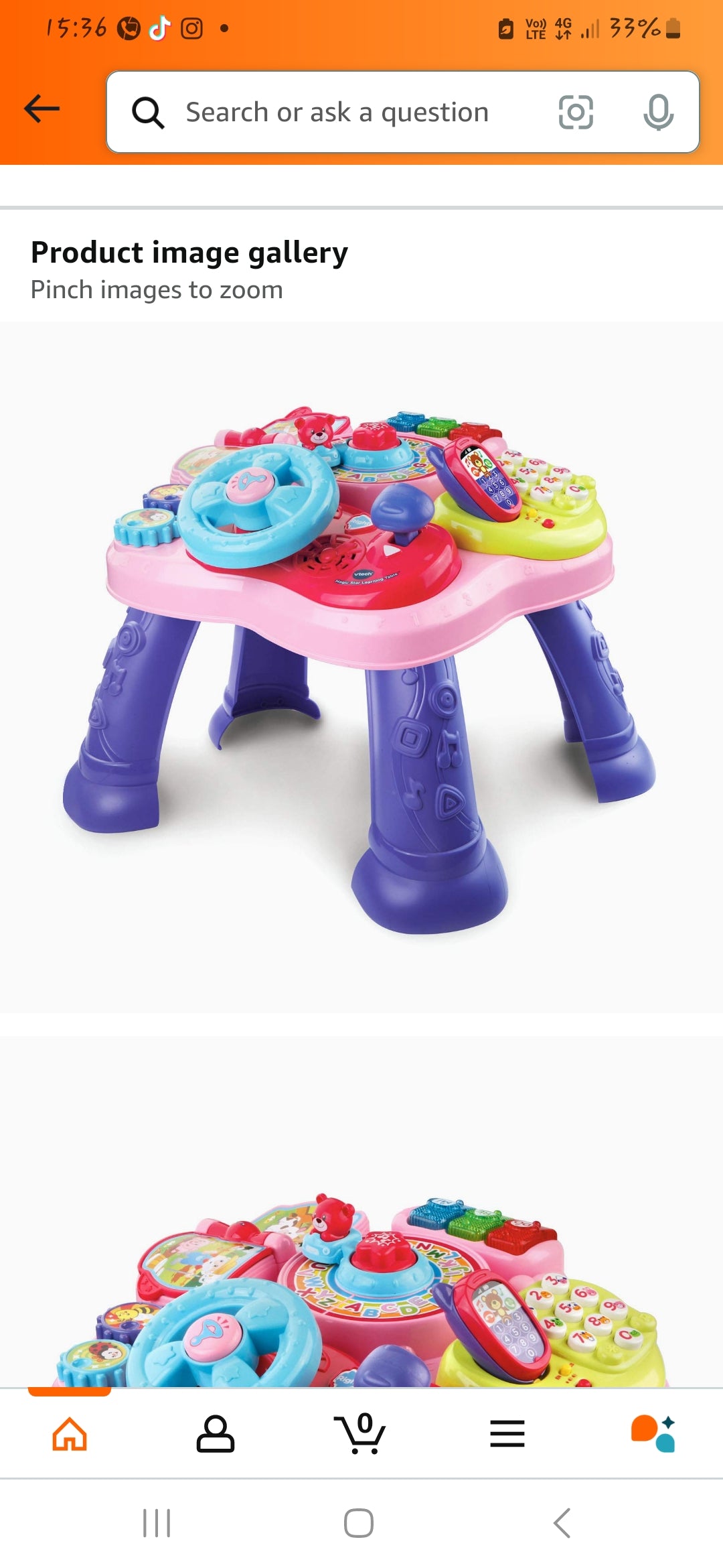 Vtech joko-si-duro kọ ẹkọ ati ṣawari tabili