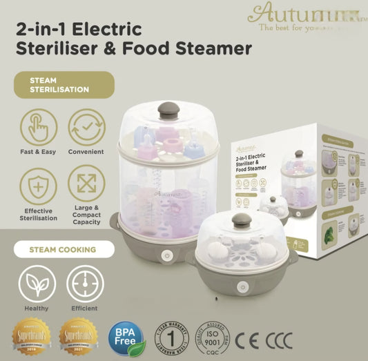 Igba Irẹdanu Ewe 2-ni-1 igo sterilizer