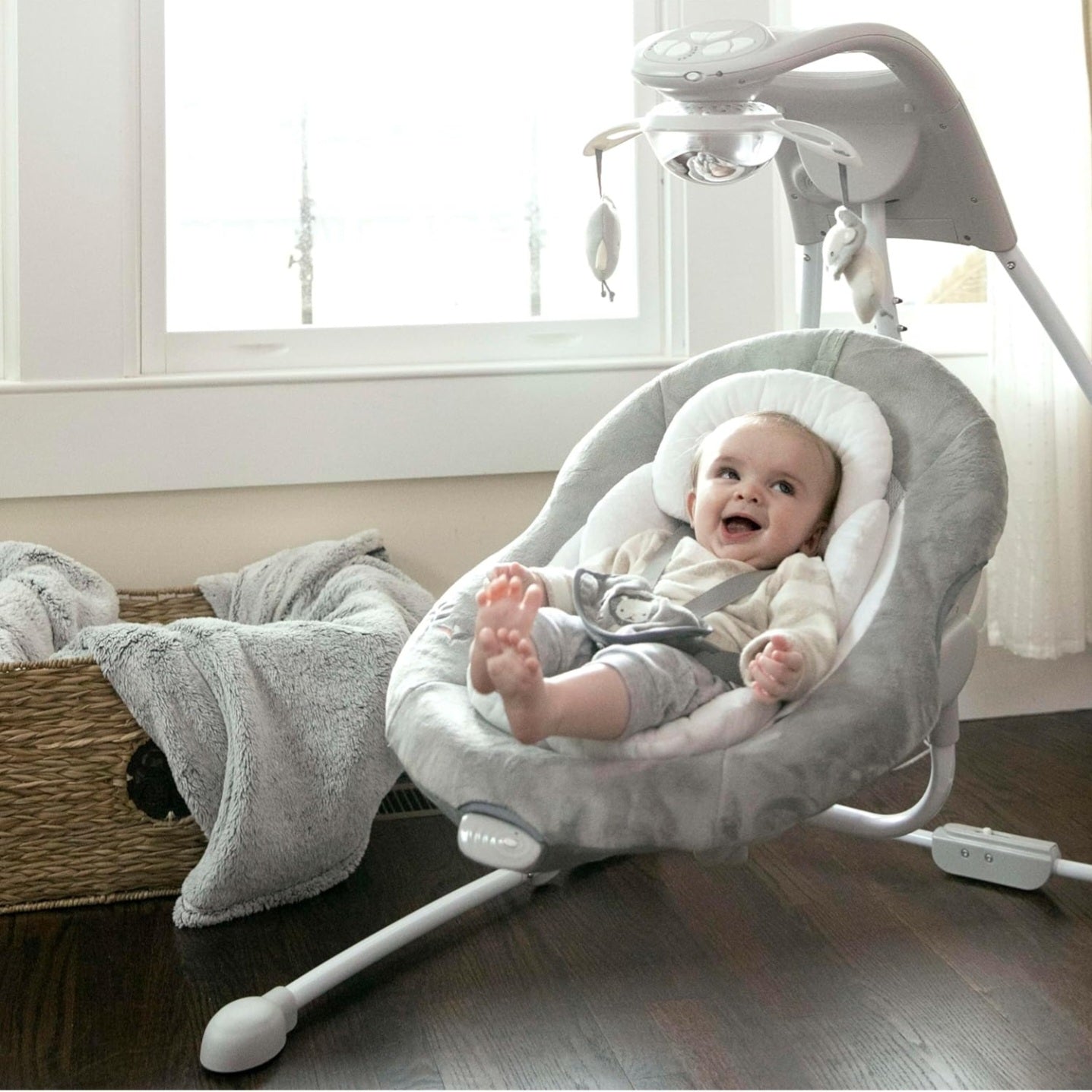 Ingenuity InLighten 5-Speed Baby Swing