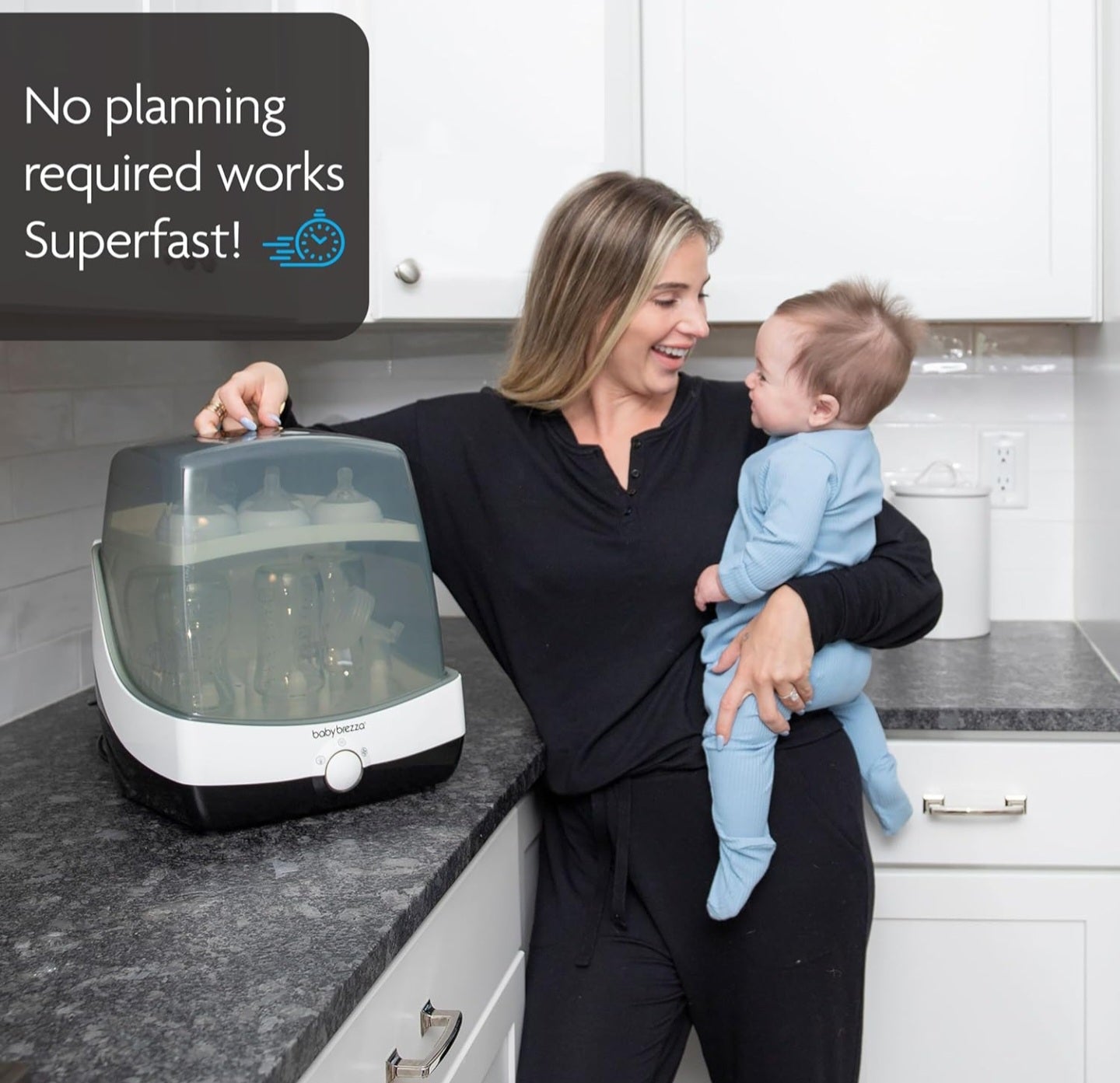 Baby Brezza Superfast 10 Minute Baby Bottle Sterilizer + Dryer