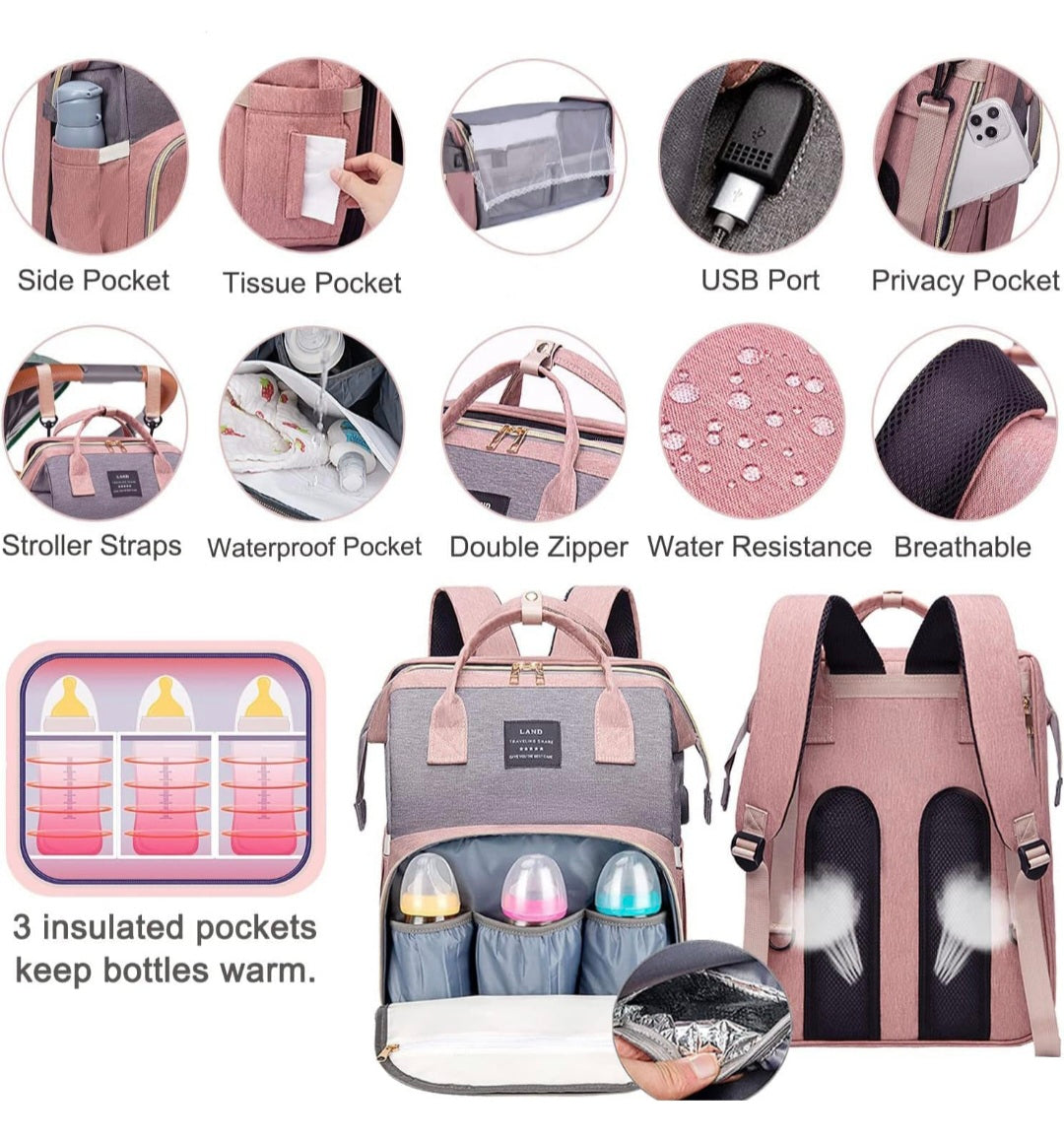 Diaper Bag and Bed