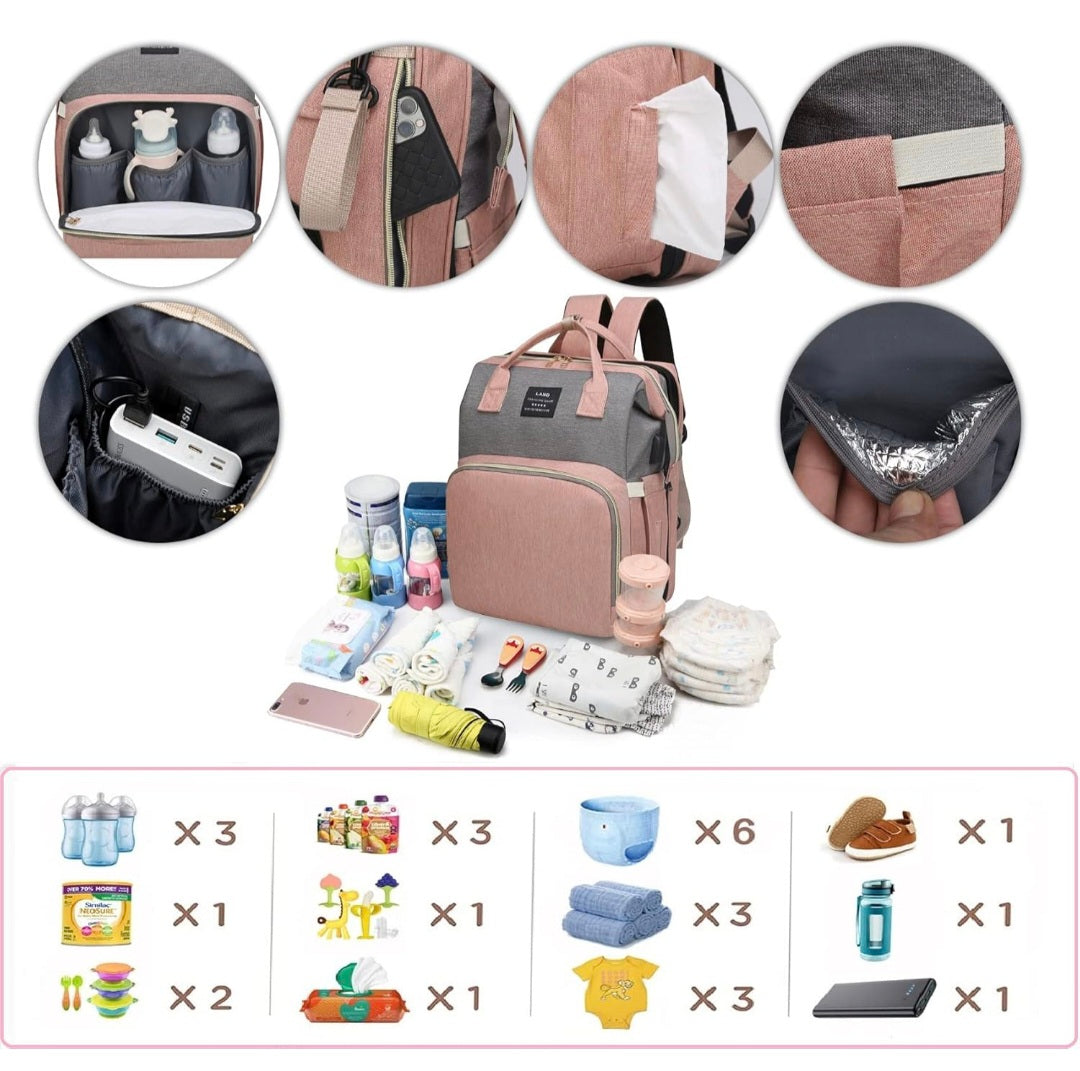 Diaper Bag and Bed