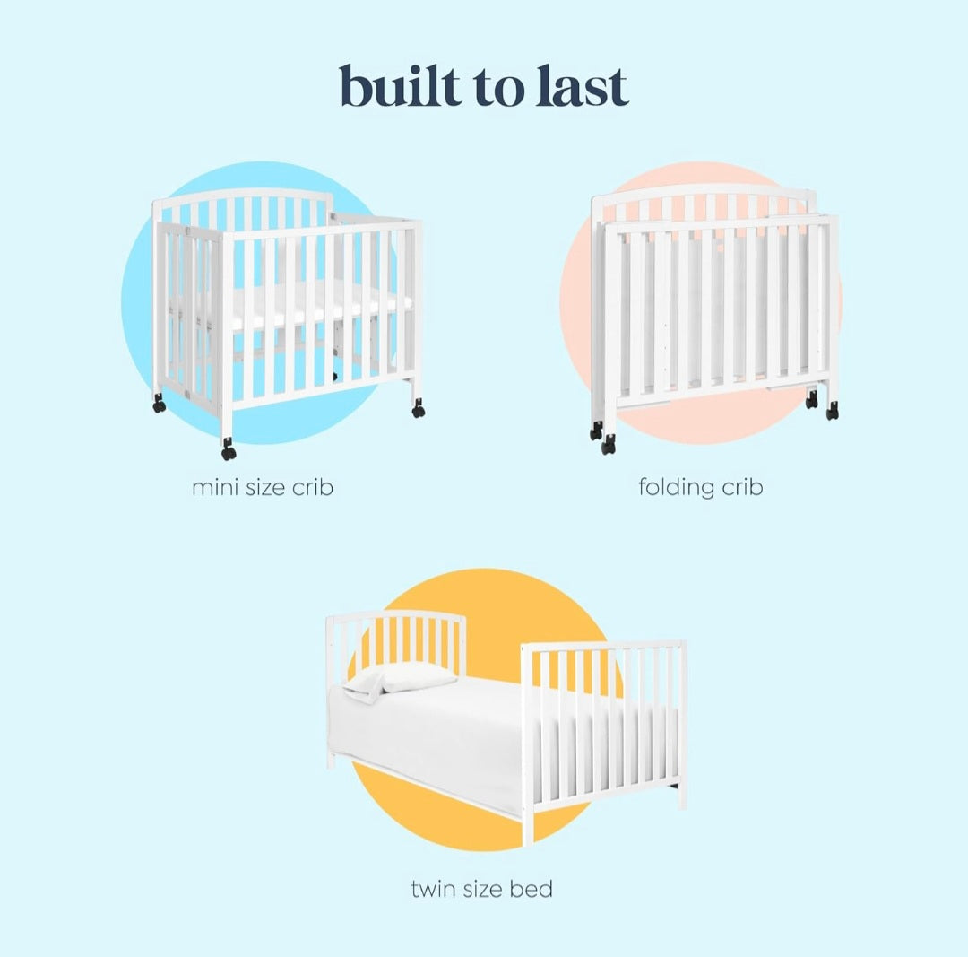 Graco grow with baby wooden crib