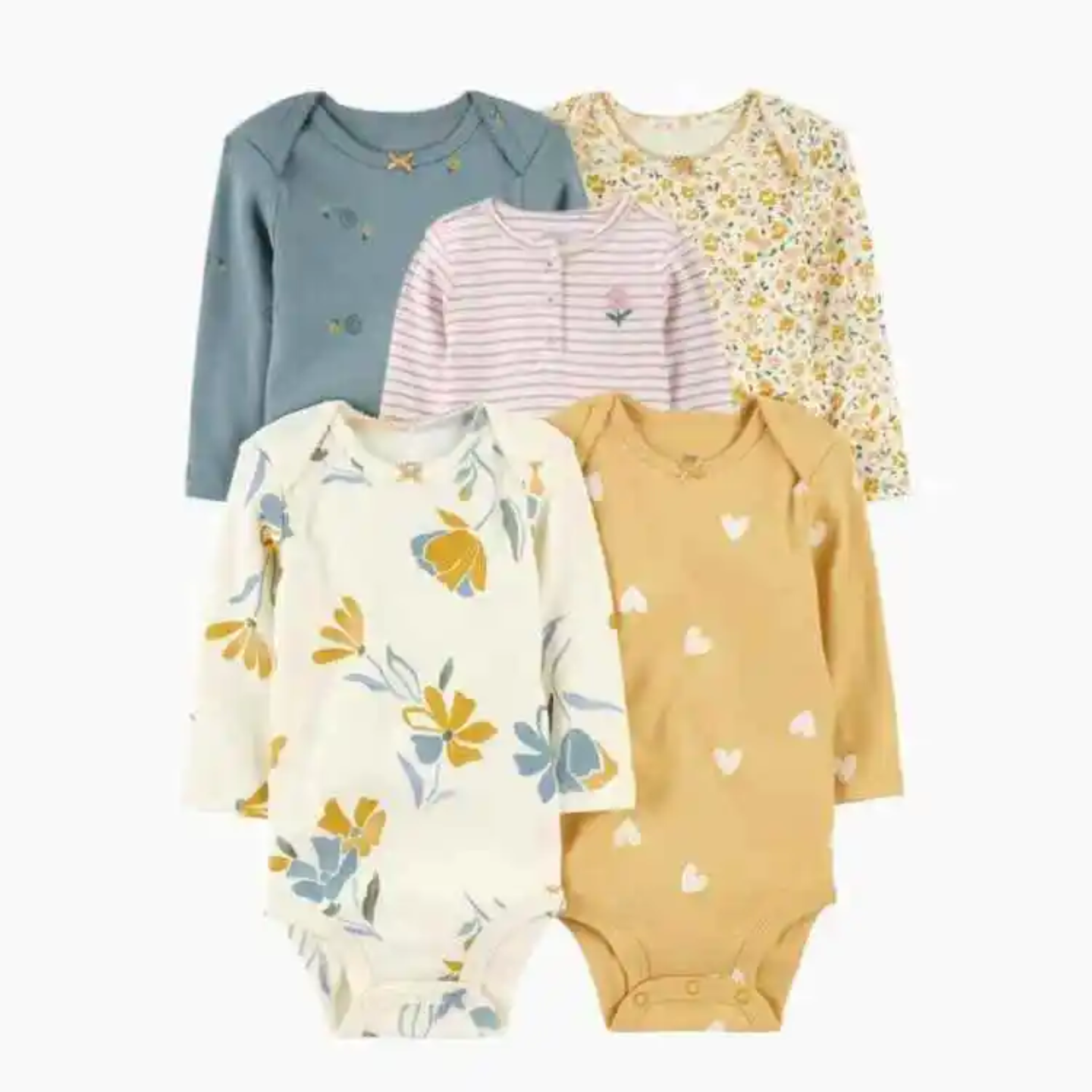 5pcs longsleeve Onesis