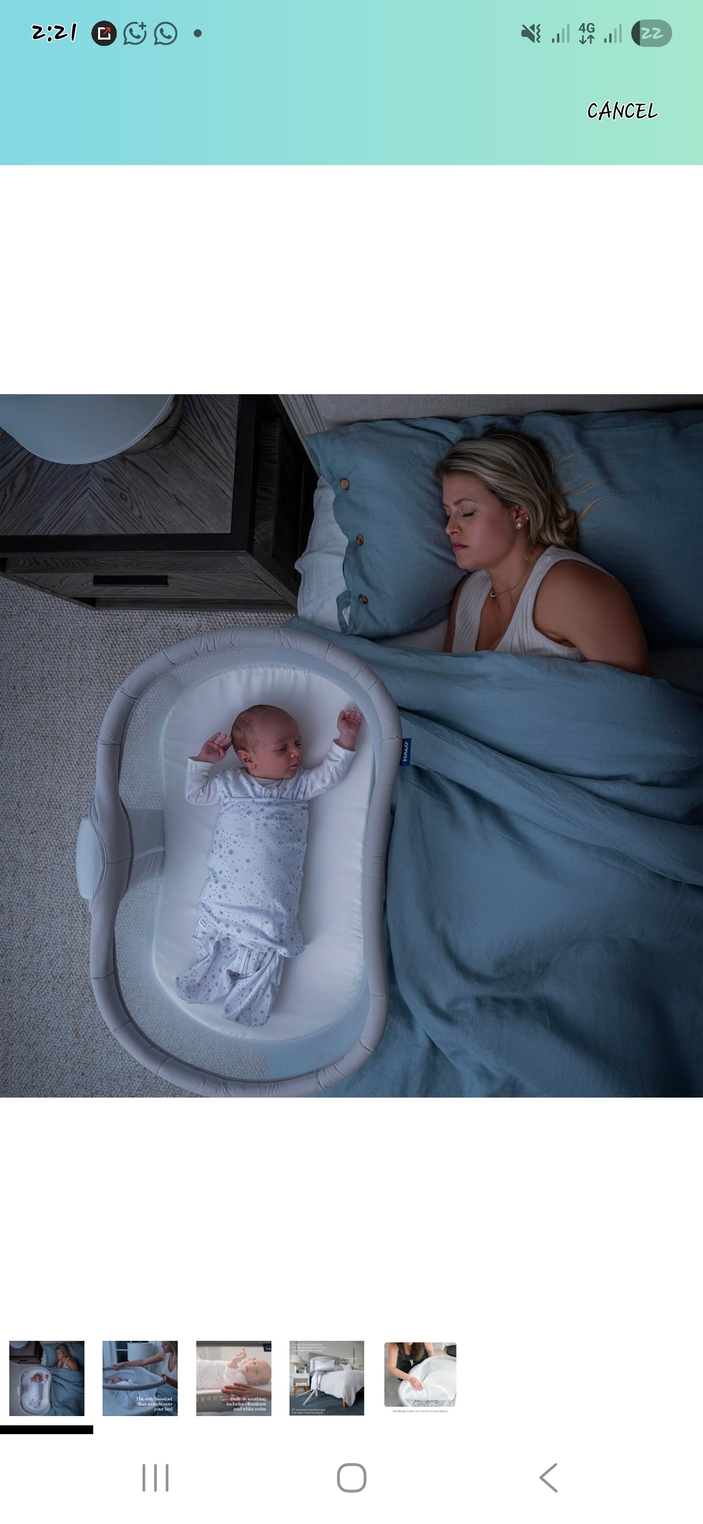 Halo swivel Bassinet 3.0-The premium bed side sleeper