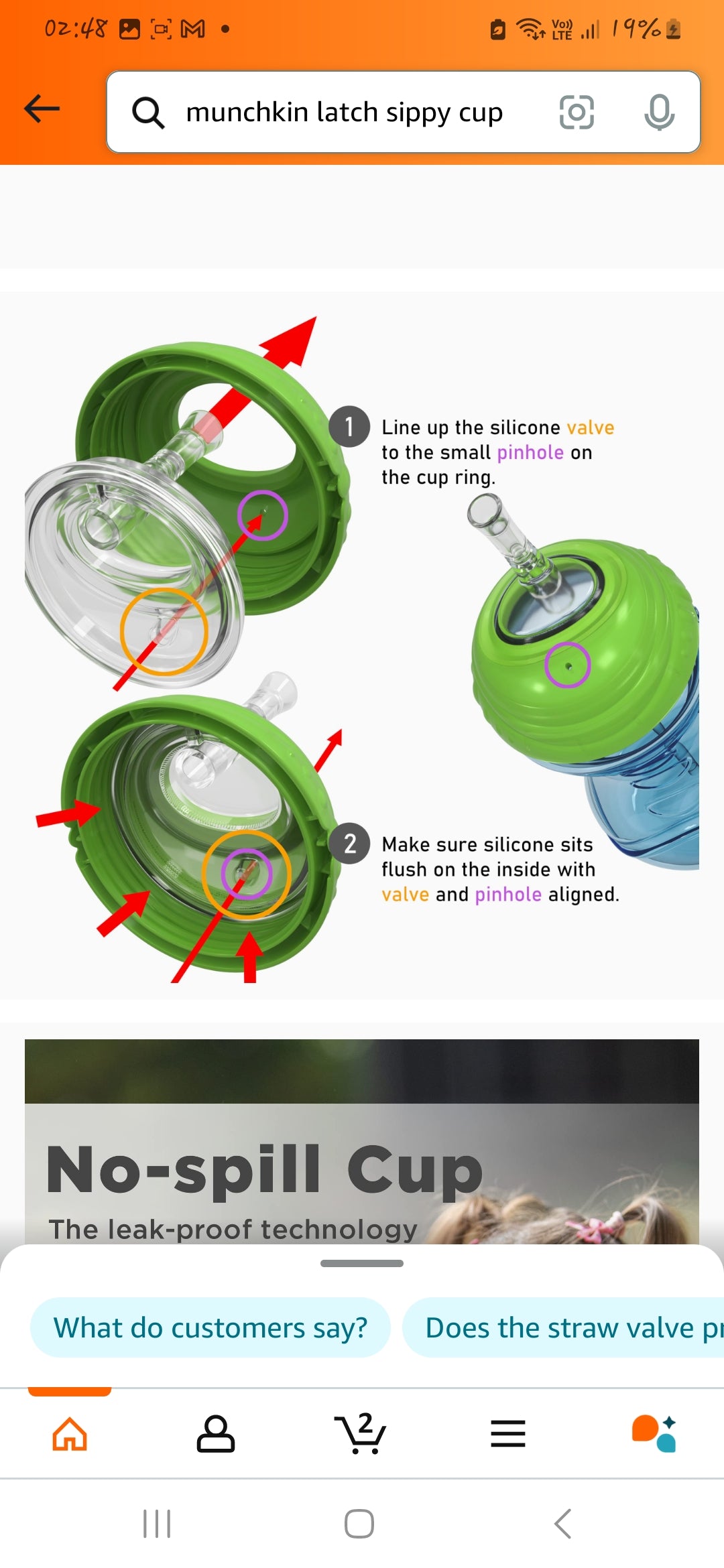 Nuby rọrun dimu sippy ago