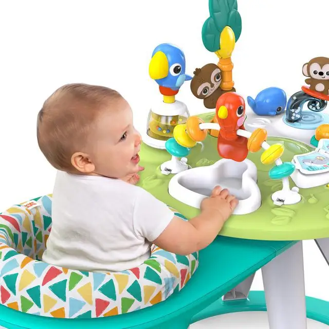 2-ni-1 Baby Walker &amp; tabili aṣayan iṣẹ-ṣiṣe