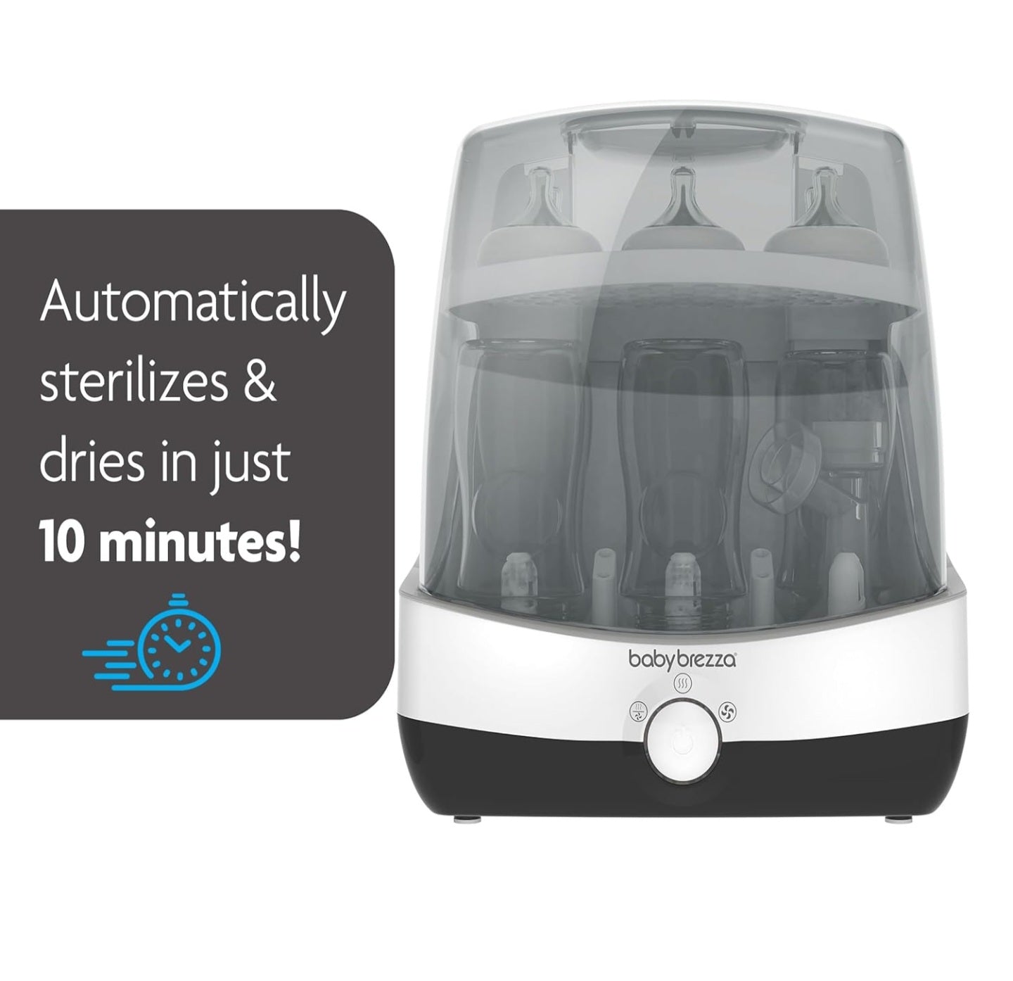 Baby Brezza Superfast 10 Minute Baby Bottle Sterilizer + Dryer