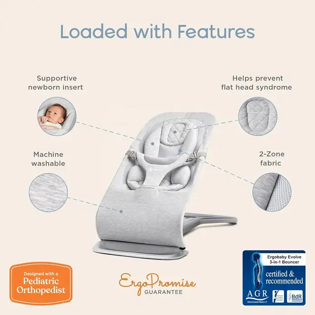 Ergobaby evolve 3-in-1 comfort bouncer