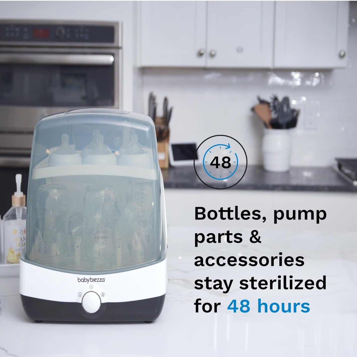 Baby Brezza Superfast 10 Minute Baby Bottle Sterilizer + Dryer