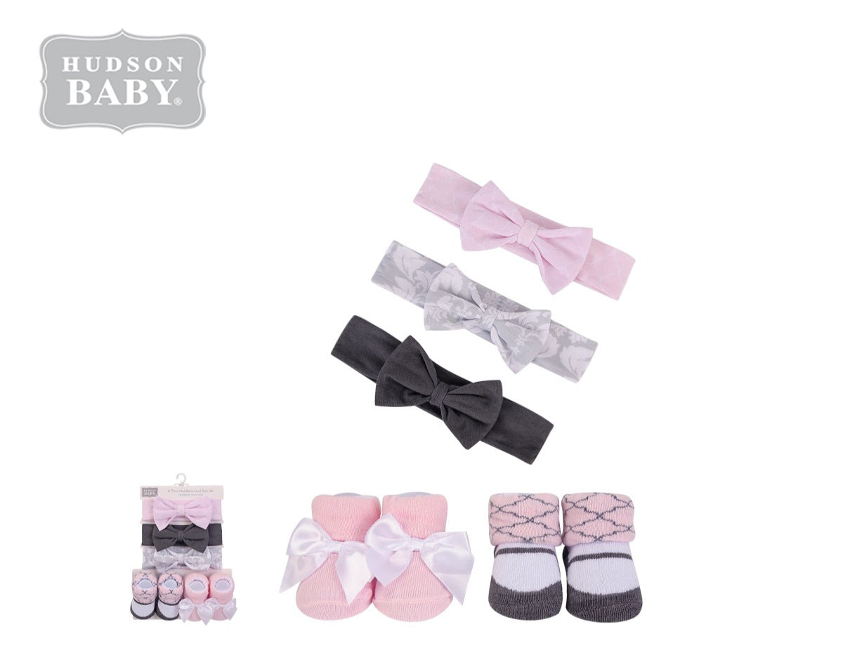 5pcs Ibamu headband ati booties ṣeto