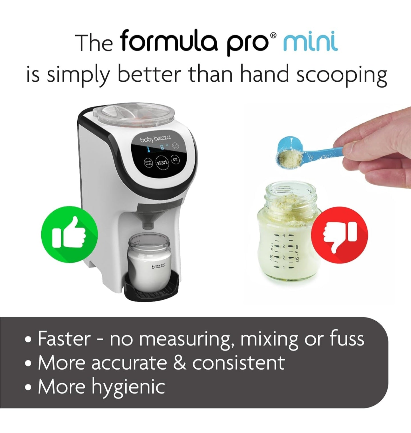 Baby Brezza Formula Pro Mini Baby Formula Mixer Machine