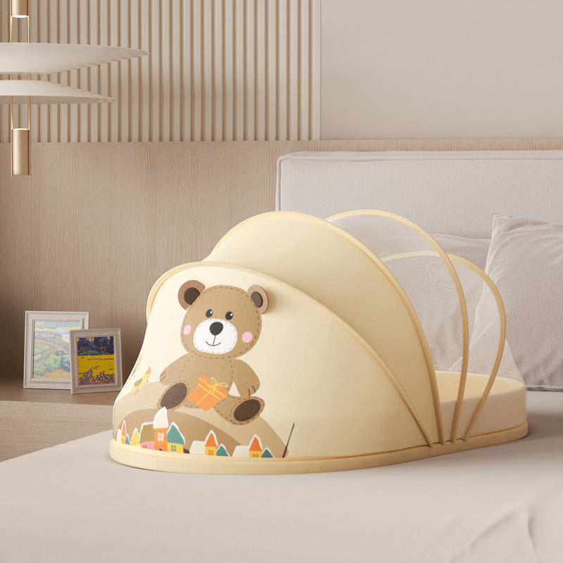 Baby niya ibusun pẹlu net