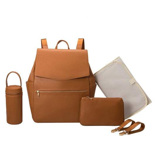 4pcs Igbadun Alawọ apo iledìí