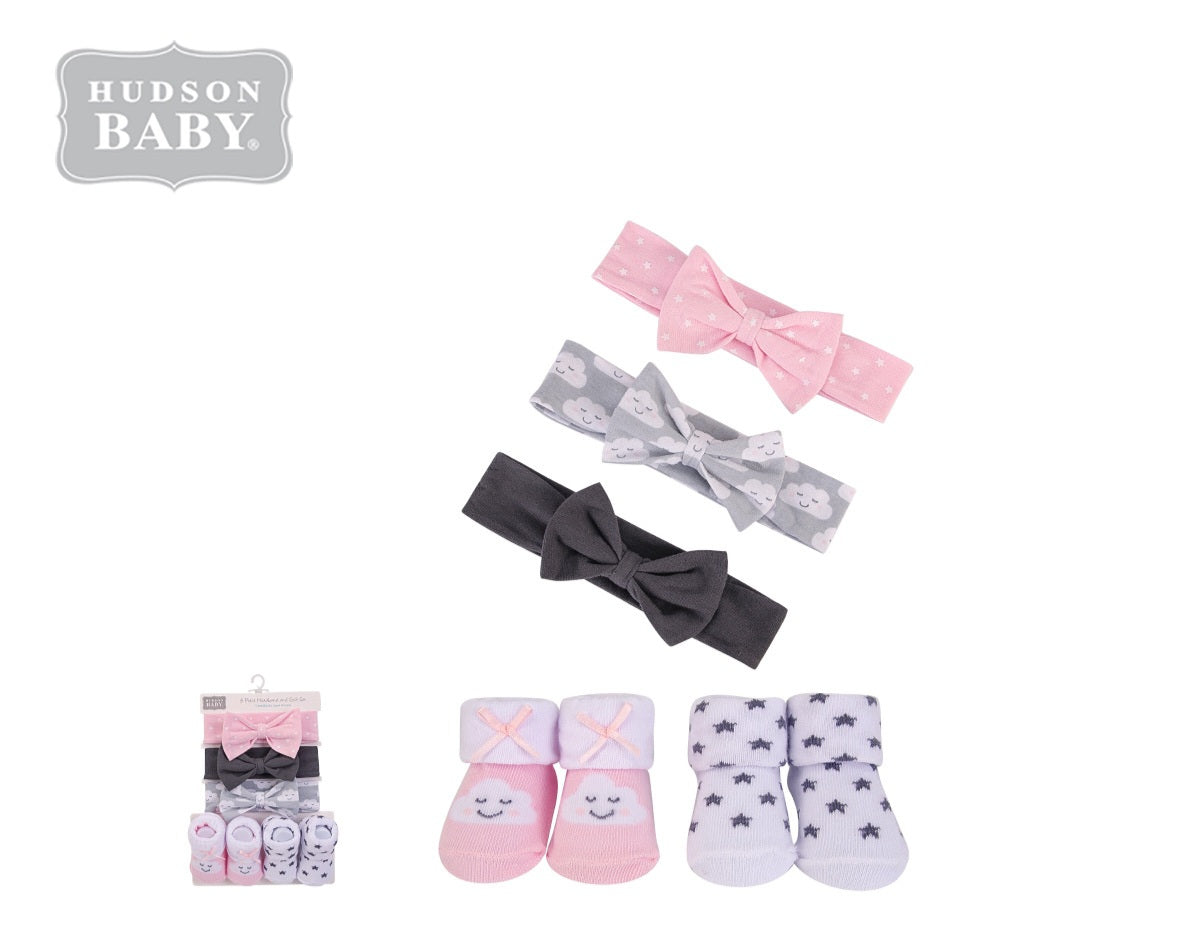 5pcs Ibamu headband ati booties ṣeto