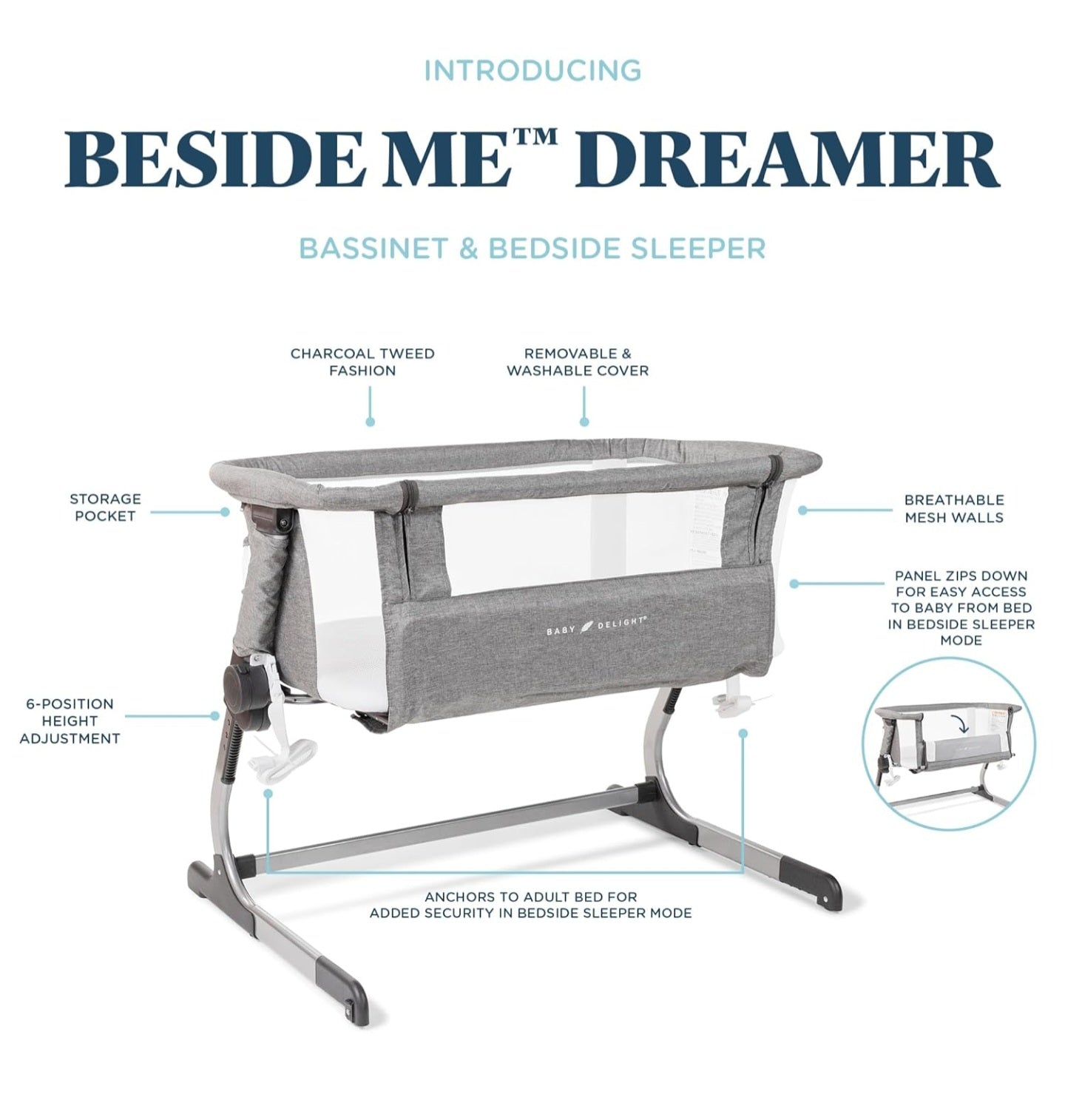 Baby Delight beside me dreamer Bassinet ✨️