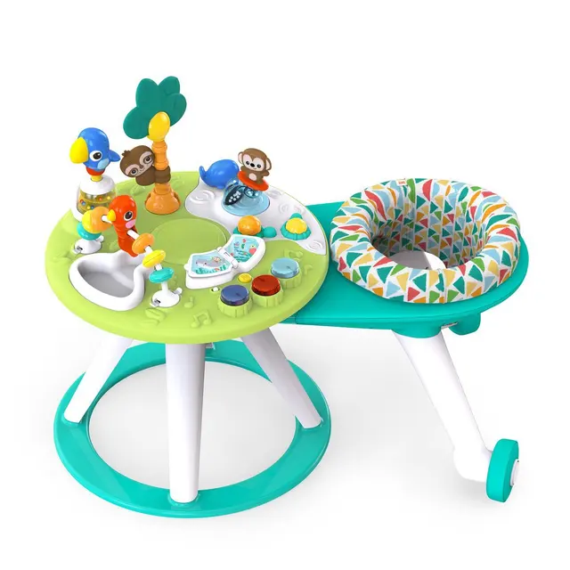 2-ni-1 Baby Walker &amp; tabili aṣayan iṣẹ-ṣiṣe