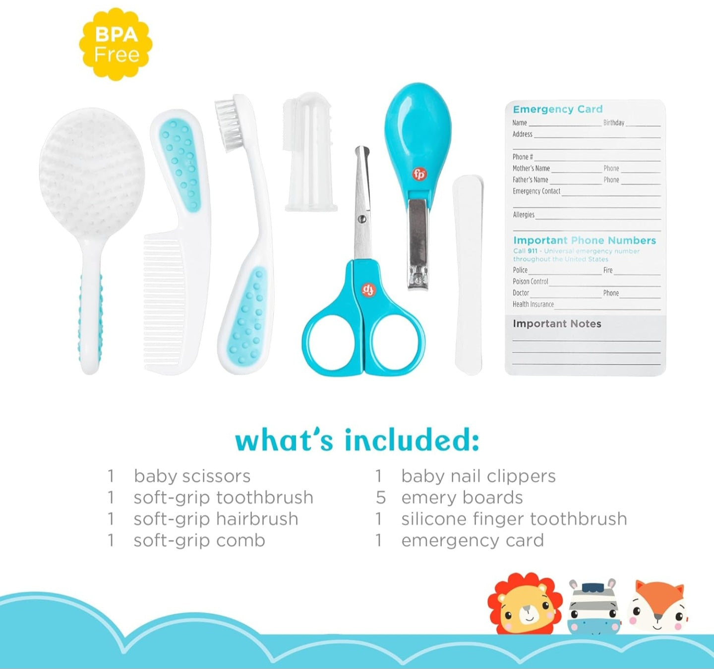 Smart Care Fisher-Price 12-Piece Baby Grooming Kit